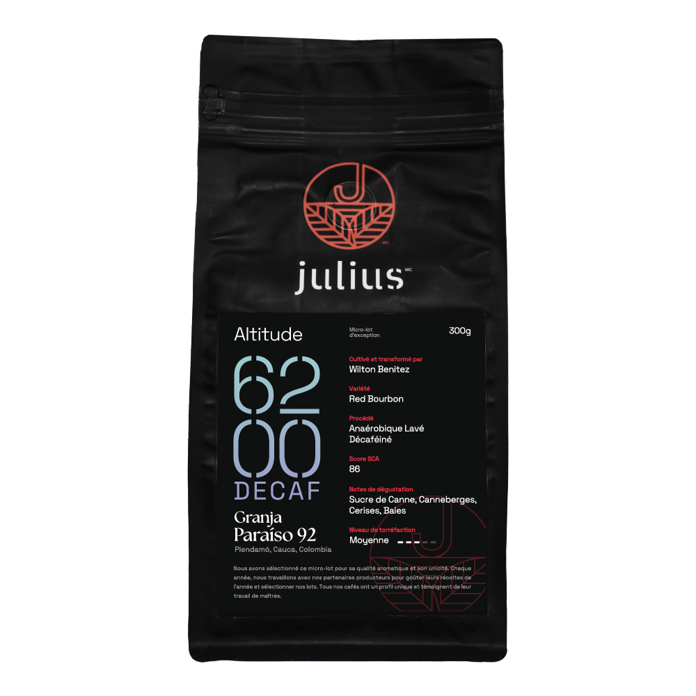 Café de spécialité - Alt. 6200 DECAF | Granja Paraiso 92 - Wilton Benitez
